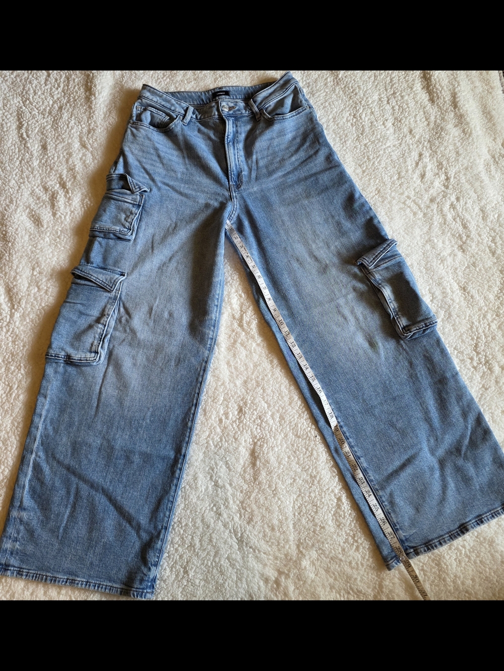 Express Baggy Wide Leg Cargo Jeans